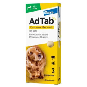 AdTab compresse masticabili per cani 450 mg da 11 a 22 Kg 3 COMPRESSE