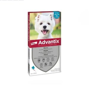 Advantix Spot-on Antiparassitario Per Cani da 4 Kg a 10 Kg, soluzione da 6 pipette