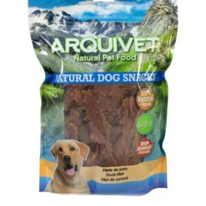 ARQUIVET Filetto di anatra - 1 Kg - Snack 100% naturali per cani - prelibatezze per cani - Prodotto leggero - Molto ricco di sostanze nutritive