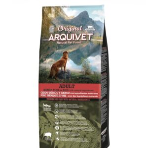 ARQUIVET Original - Adult - Maiale iberico e riso - 12 Kg - alimento secco per cani - tutte le razze -Alimento per cani- ingredienti naturali