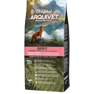 ARQUIVET Original - Adult - Salmone e riso - Crocchette per cani - 12 kg - alimento per cani - tutte le razze - ingredienti naturali