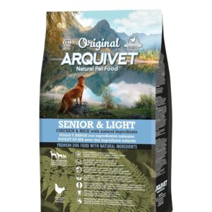 ARQUIVET Original - Senior & Light - Pollo e Riso - 3 kg - Alimento Secco per Cani Adulti Anziani